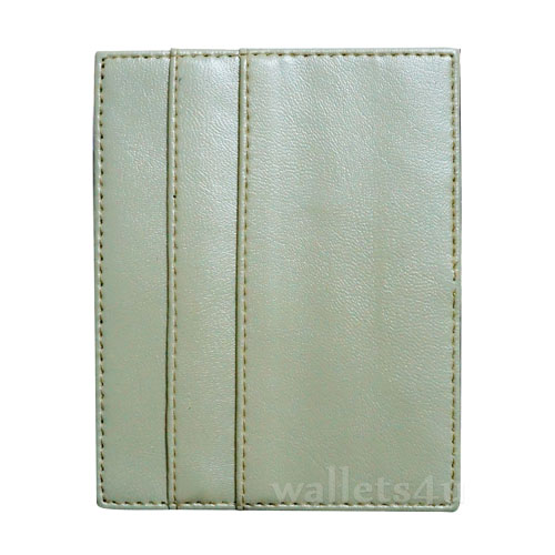 Magic Wallet, white leather, multi card - MC0287